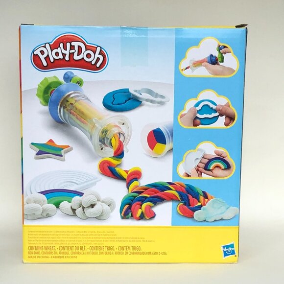 Brand New 🌈Play-Doh Rainbow Twirl Set w/8 Cans 3-in-1 Rainbow Compound - Picture 9 of 9